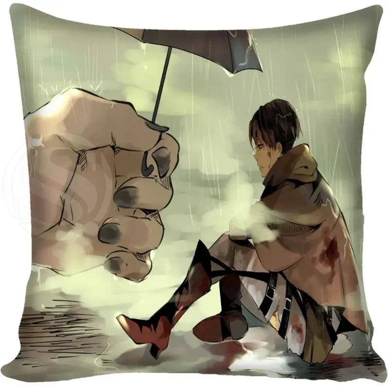 Attack on Titan Graphic Pillow Case - Levi, Eren, Mikasa (21 Variants)