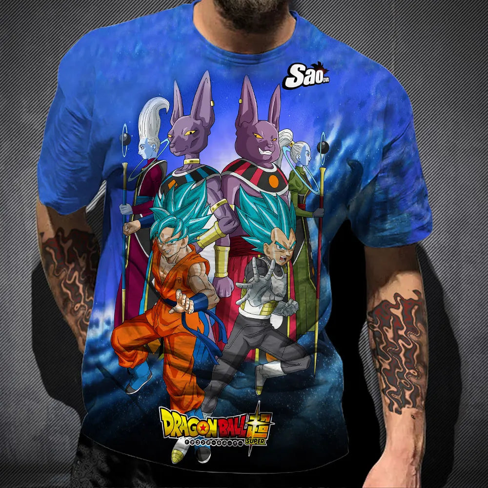 Dragon Ball Graphic Tees - Goku and Vegeta (10 Variants)