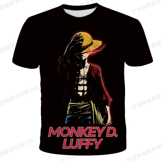 One Piece Graphic Tees – Luffy and Zoro (10 Variants)