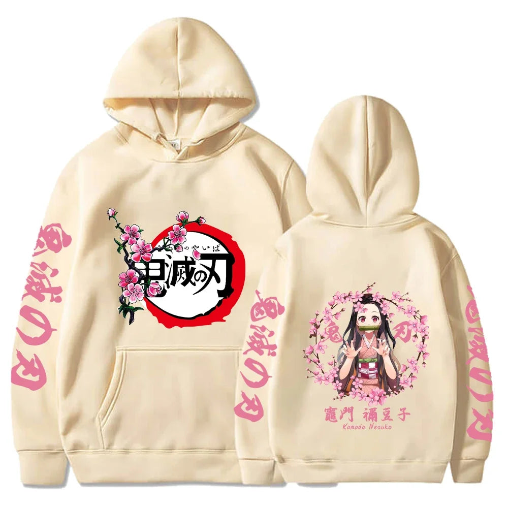 Demon Slayer Graphic Hoodies - Rengoku, Tanjiro, Nezuko, Zenitsu (8 Variants)