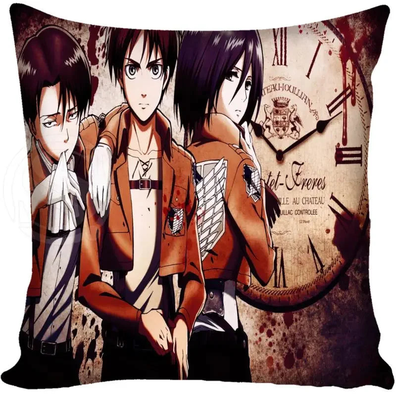 Attack on Titan Graphic Pillow Case - Levi, Eren, Mikasa (21 Variants)