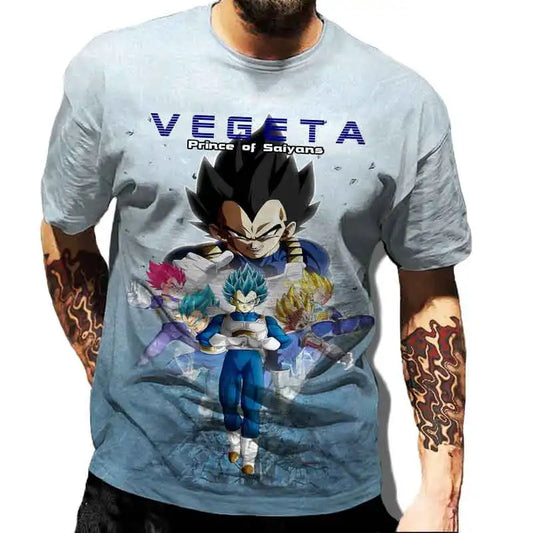 Dragon Ball Graphic Tees - Goku and Vegeta (15 Variants)