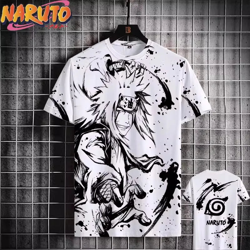 Monochrome Naruto Graphic Tees - Leaf Village (11 Variants)