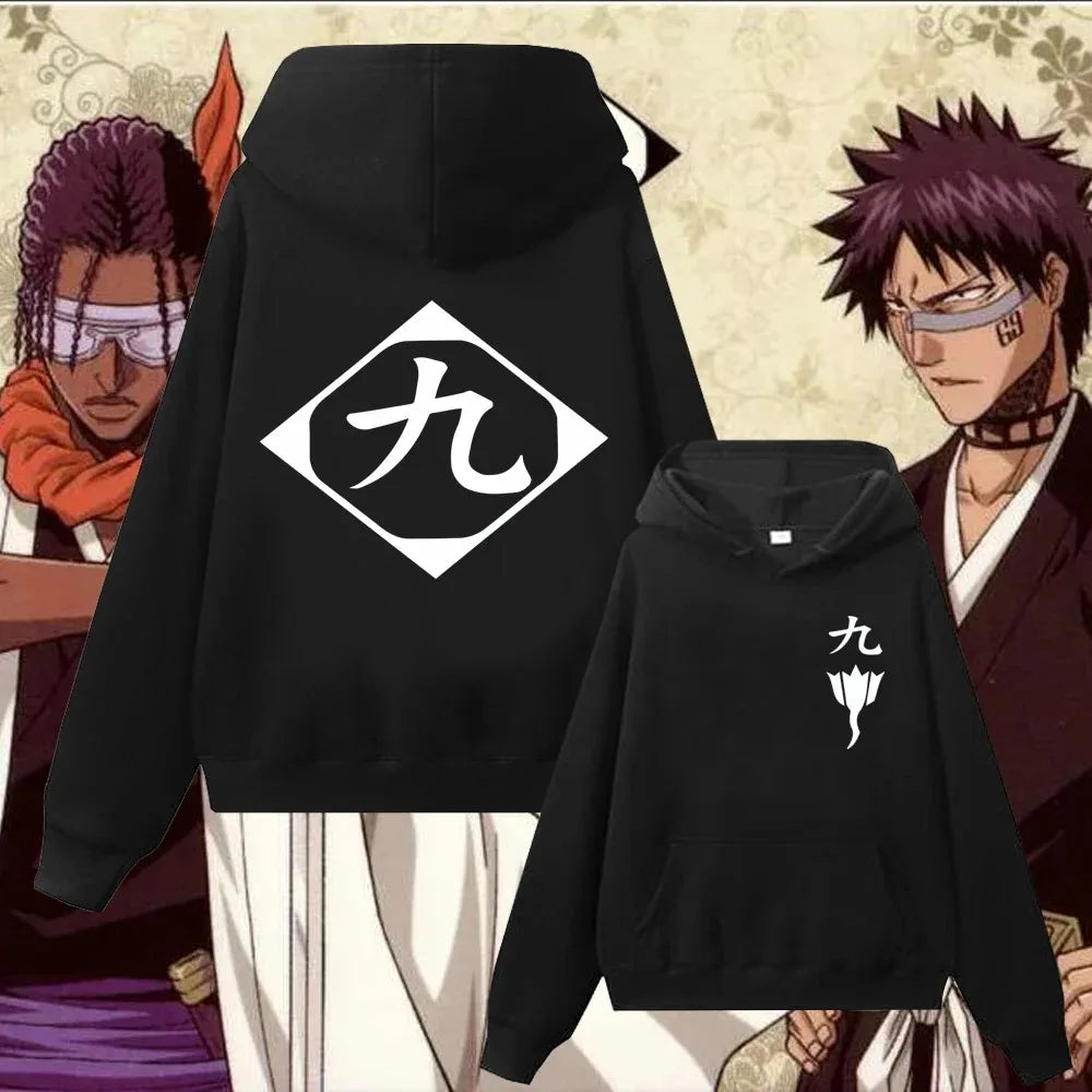 Bleach Gotei 13 Hoodies (Black)