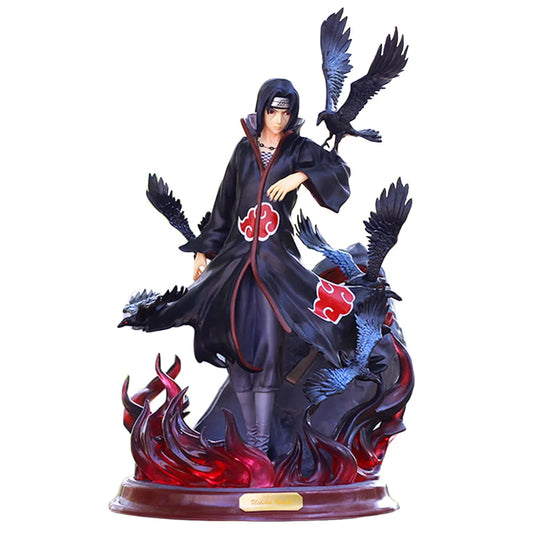 Naruto Figure - Uchiha Itachi and Crow Collection Model Toy (25cm)