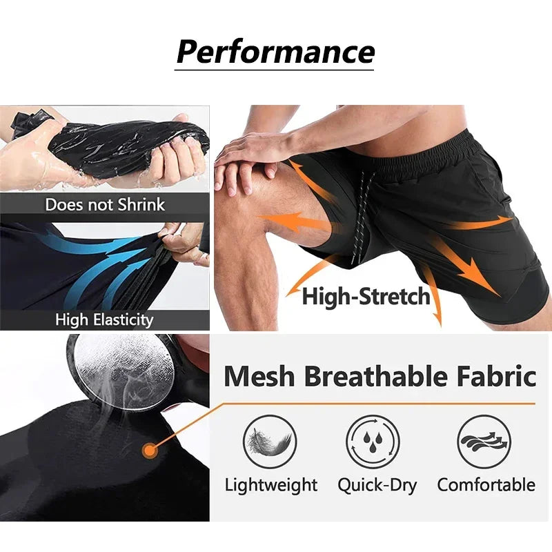 One Piece Quick Dry Breathable Sports Training Compression Shorts (4 Variants)