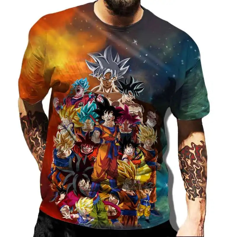 Dragon Ball Graphic Tees - Goku and Vegeta (10 Variants)