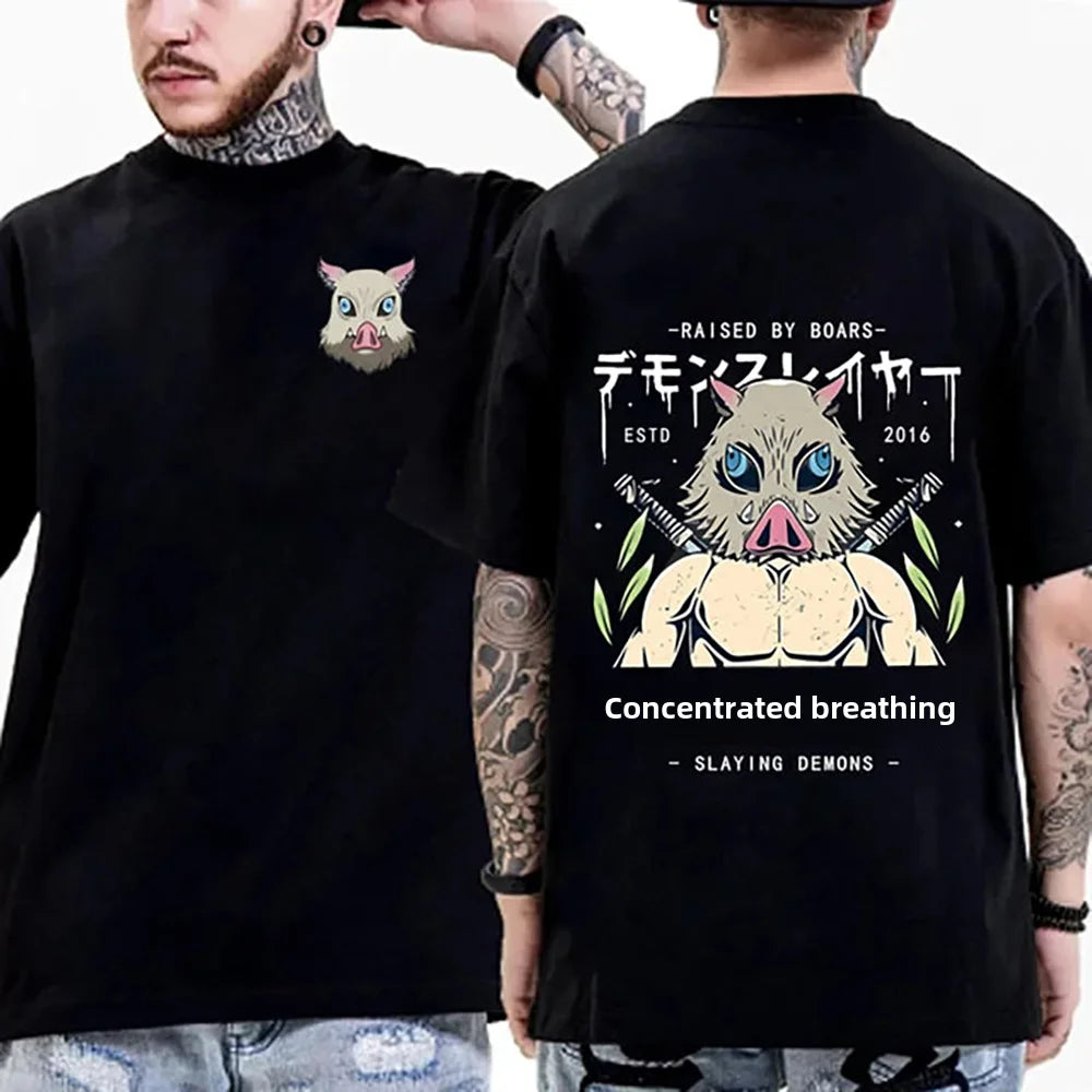 Demon Slayer Graphic Tees - Tanjiro, Inosuke and Zenitsu (12 Variants)