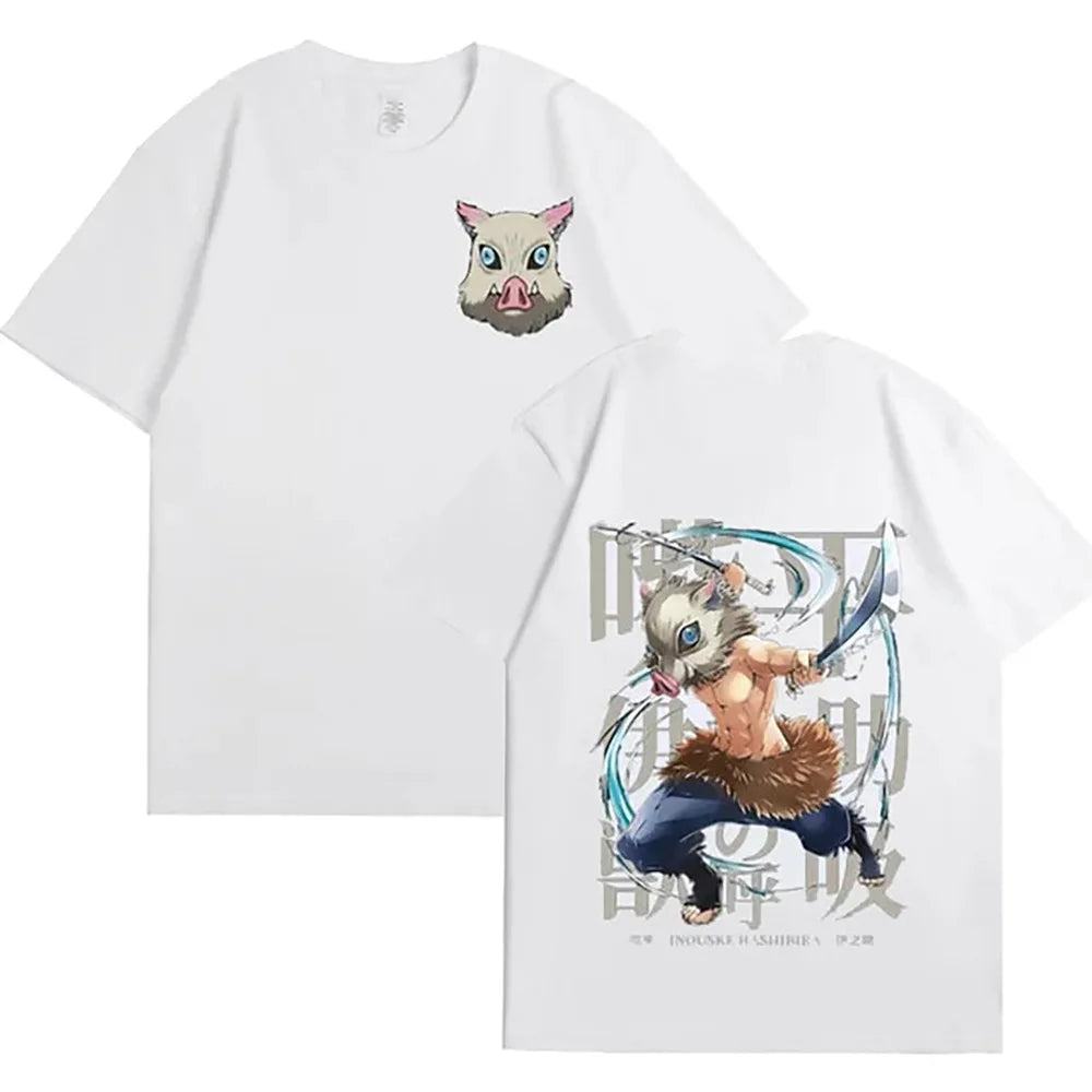 Demon Slayer Graphic Tees - Tanjiro, Inosuke and Zenitsu (12 Variants)