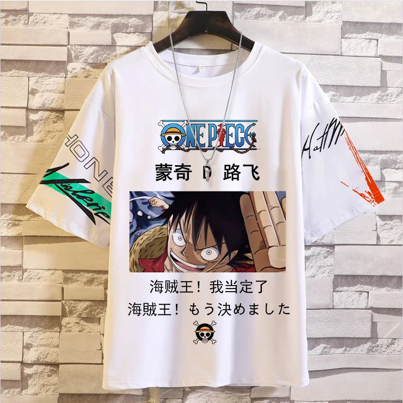 One Piece Graphic Tees - Luffy, Zoro and Shanks (8 Variants)