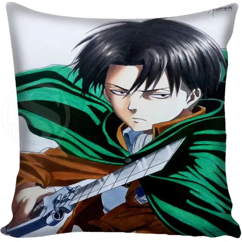 Attack on Titan Graphic Pillow Case - Levi, Eren, Mikasa (21 Variants)