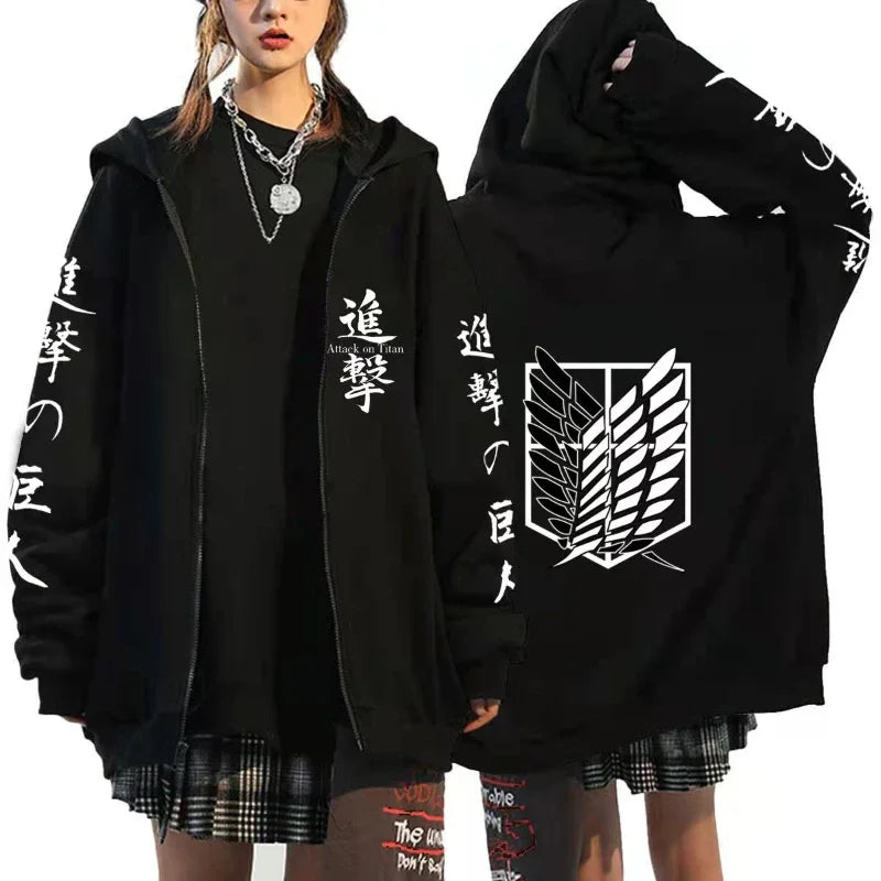 Attack on Titan Graphic Zipper Hoodie (14 Variants)