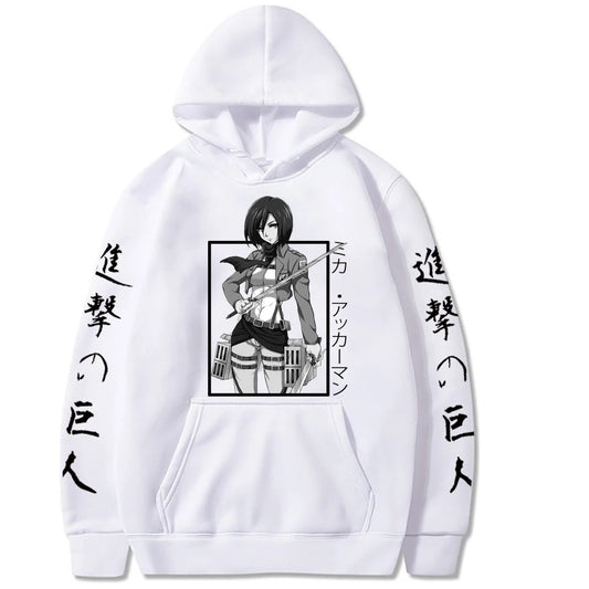 Attack on Titan Graphic Hoodie - Mikasa (6 Colors)